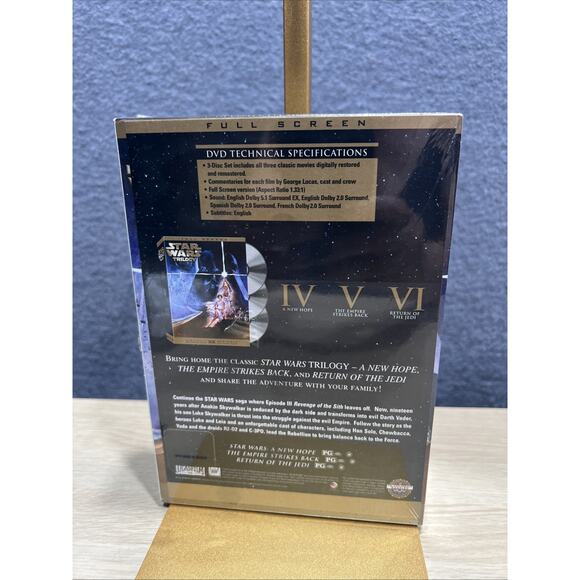 Star Wars Trilogy DVD, 2005, 3-Disc, Full Frame Limited Edition NEW Authentic US - Picture 3 of 7